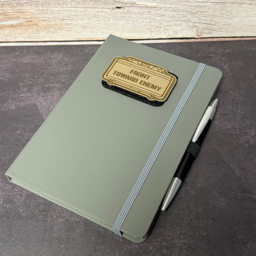 Morale Patch A5 Note Book with 2x3" or 3x3" | VELCRO® Brand Loop Panel Front Panel Customizable Log or Range Book