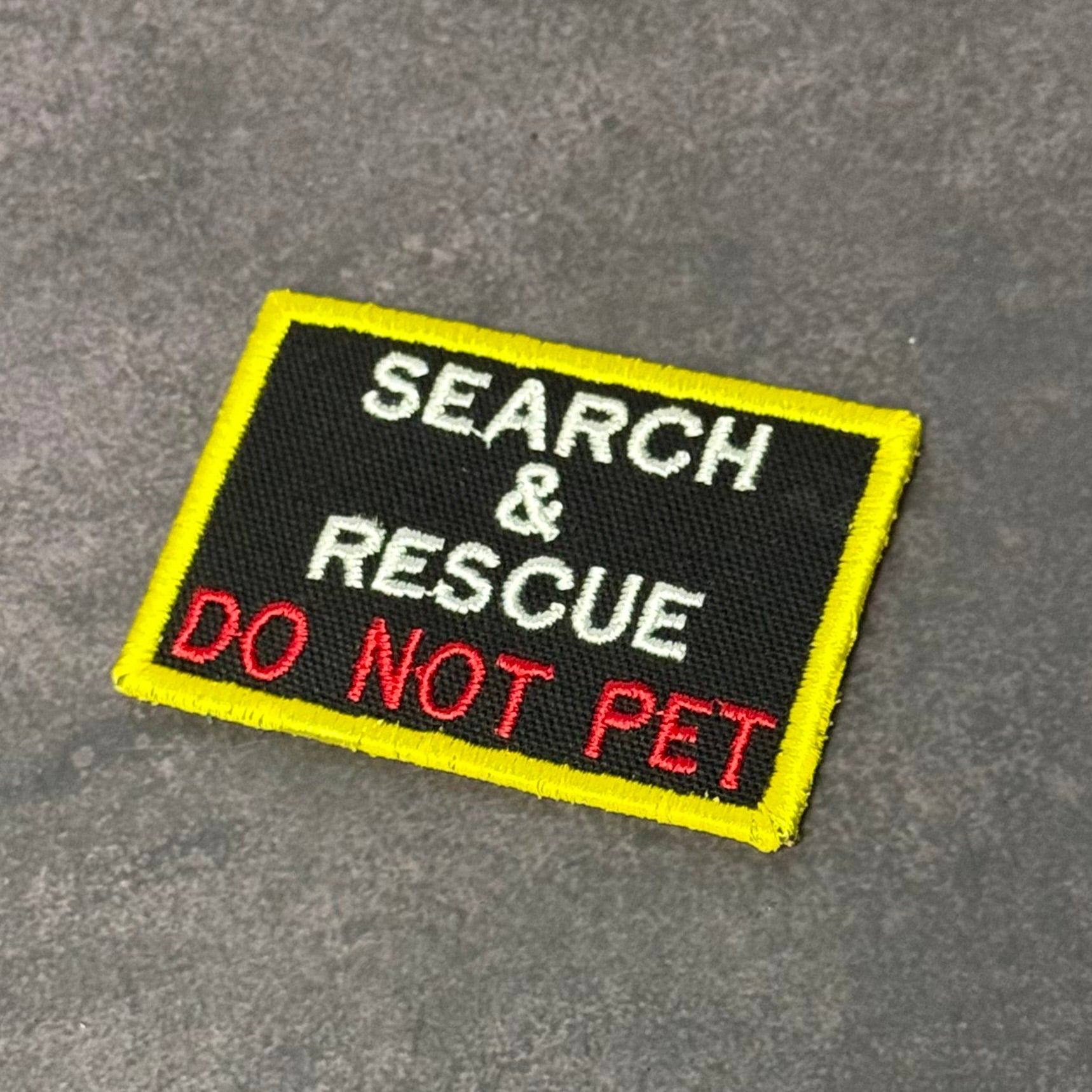 Search & Rescue Dog K9 Service Morale Patch | Made in USA | VELCRO® Brand Hook Backing