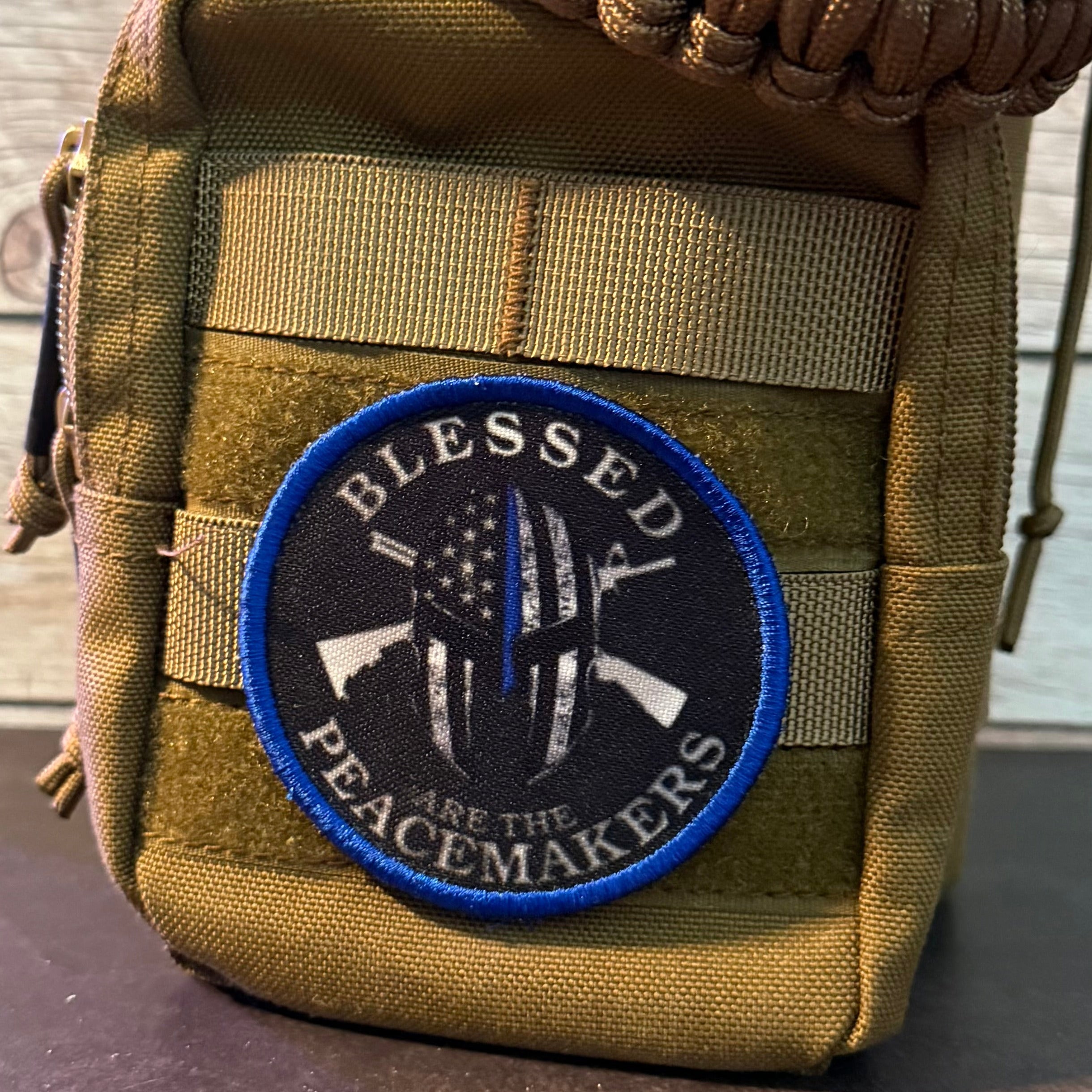 Blessed Are The Peacemakers Morale Patch | Made in USA | VELCRO® Brand Hook Backing