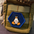 Linux Tux Penguin Morale Patch | Made in USA | VELCRO® Brand Hook Backing