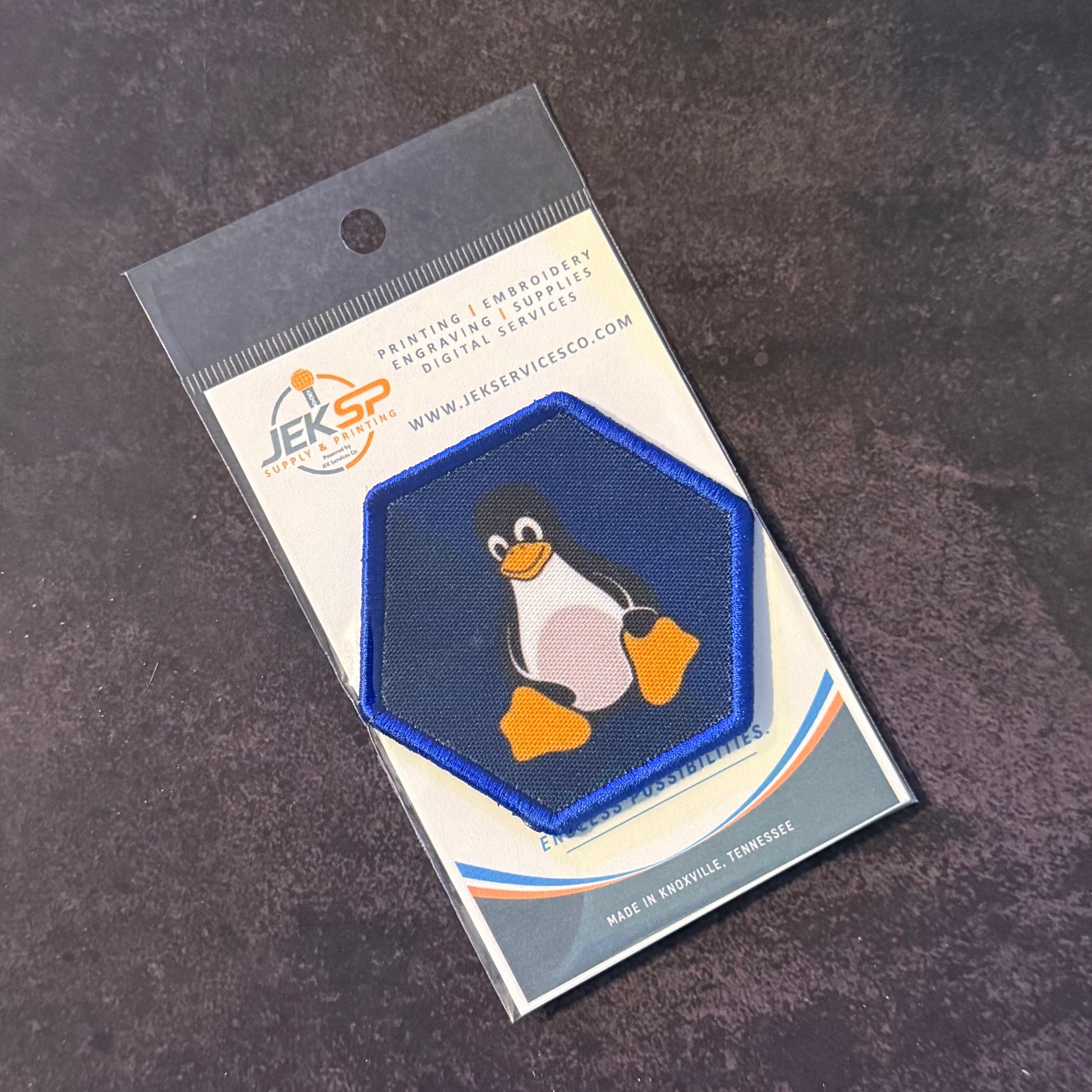 Linux Tux Penguin Morale Patch | Made in USA | VELCRO® Brand Hook Backing