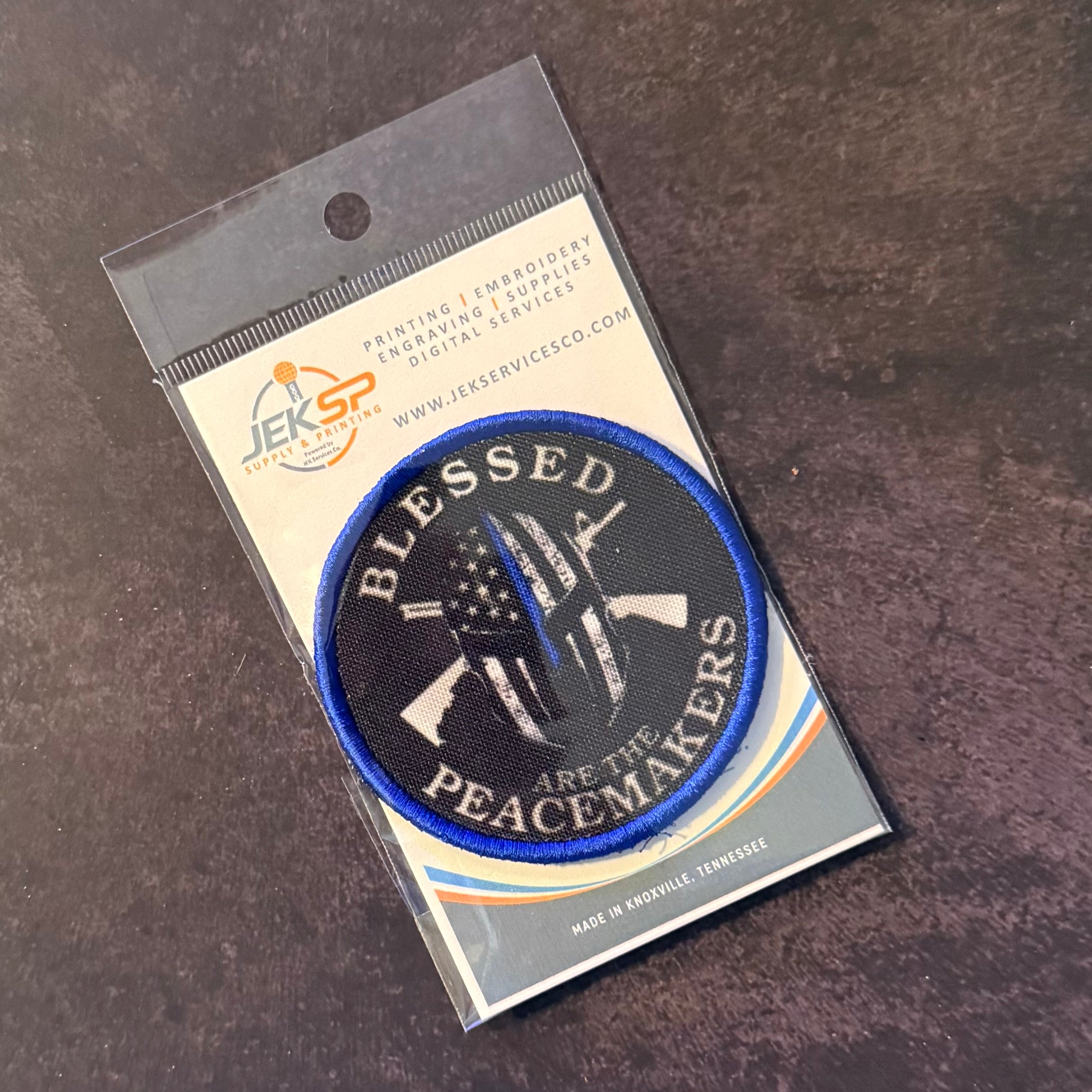 Blessed Are The Peacemakers Morale Patch | Made in USA | VELCRO® Brand Hook Backing