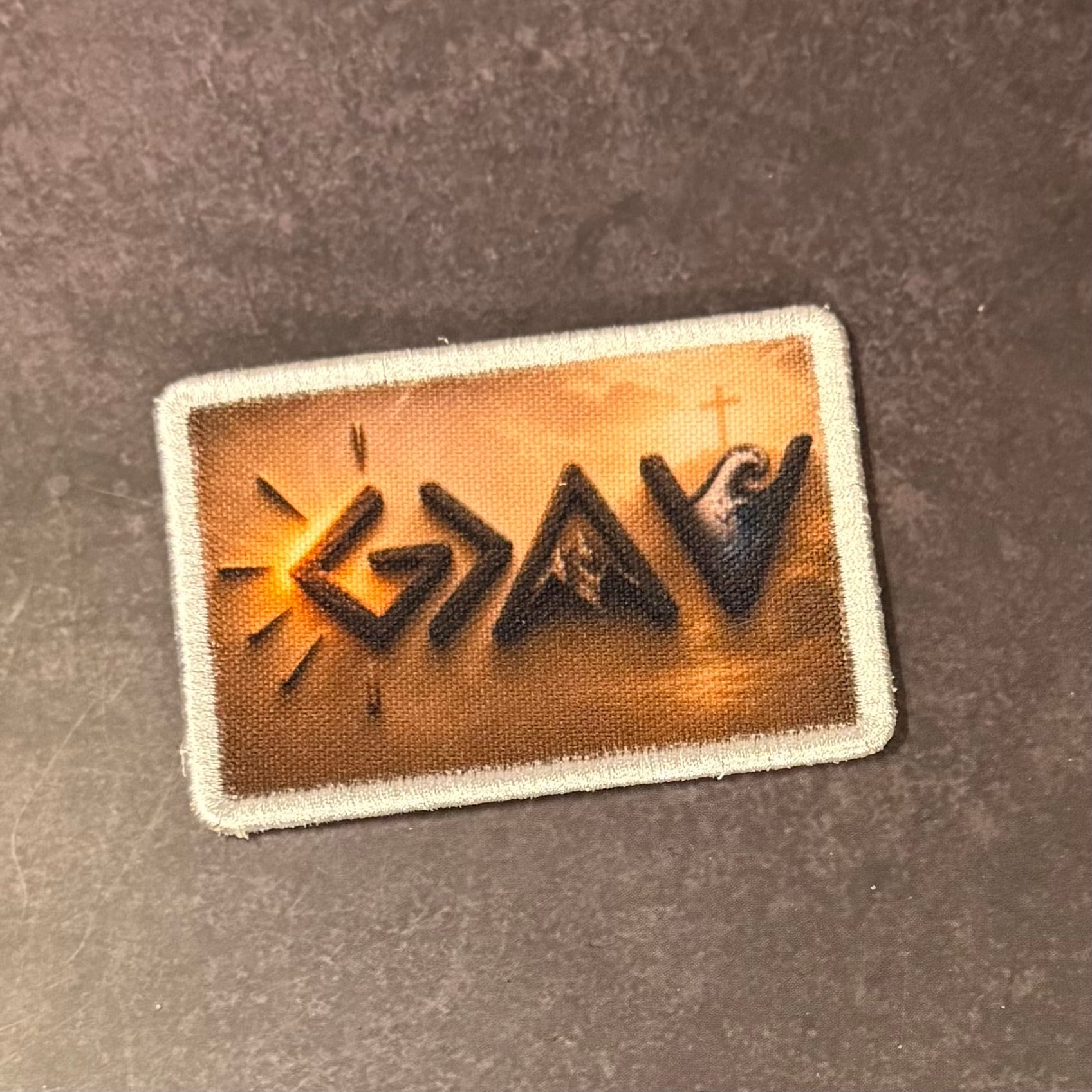 God Is Greater Than the Highs and Lows Morale Patch | Made in USA | VELCRO® Brand Hook Backing
