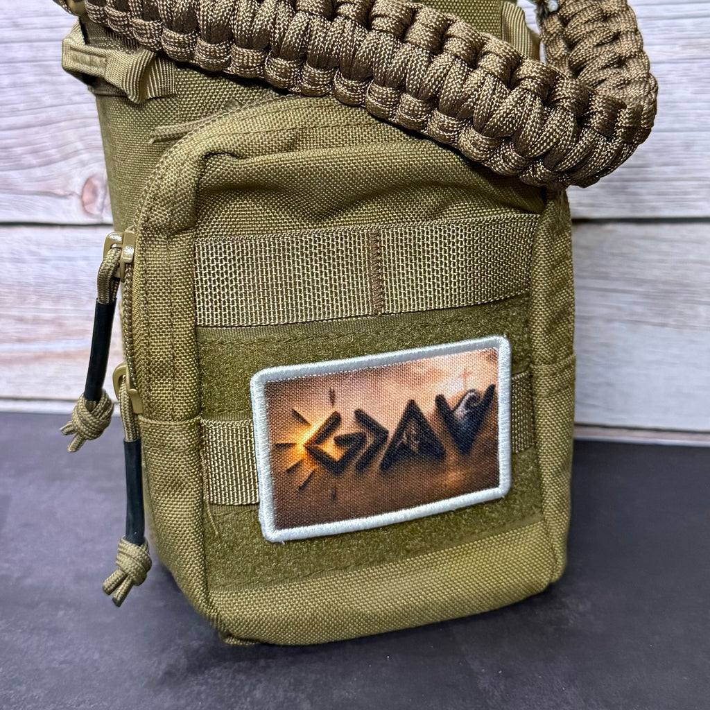 God Is Greater Than the Highs and Lows Morale Patch | Made in USA | VELCRO® Brand Hook Backing