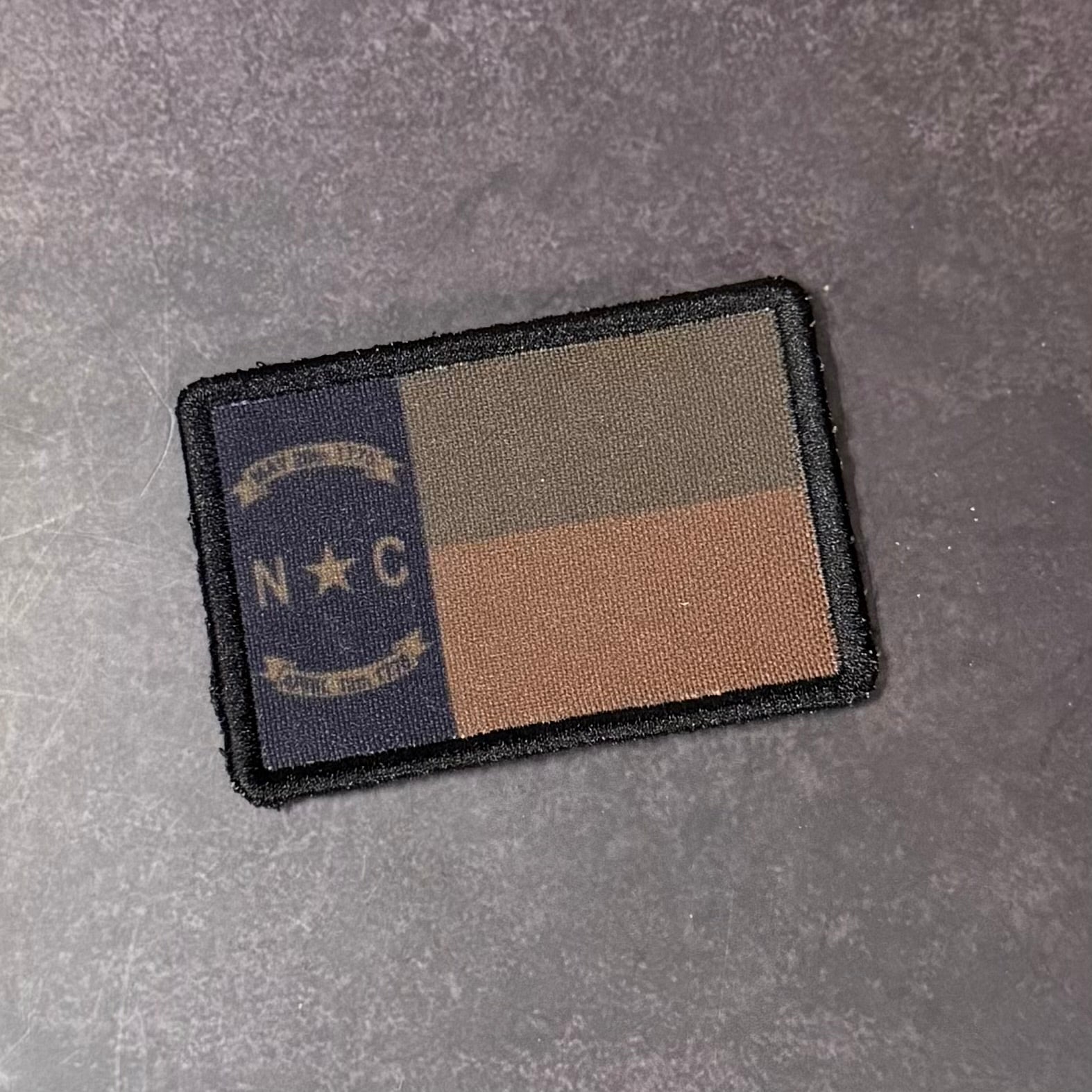 North Carolina State Flag Patch | Made in USA | VELCRO® Brand Hook Backing