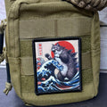 Catzilla Funny Cat Morale Patch, 2.5x3" | Made in USA | VELCRO® Brand Hook Backing