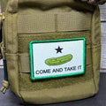Come and Take It Pickle Funny Texas Style Morale Patch | Made in USA | VELCRO® Brand Hook Backing