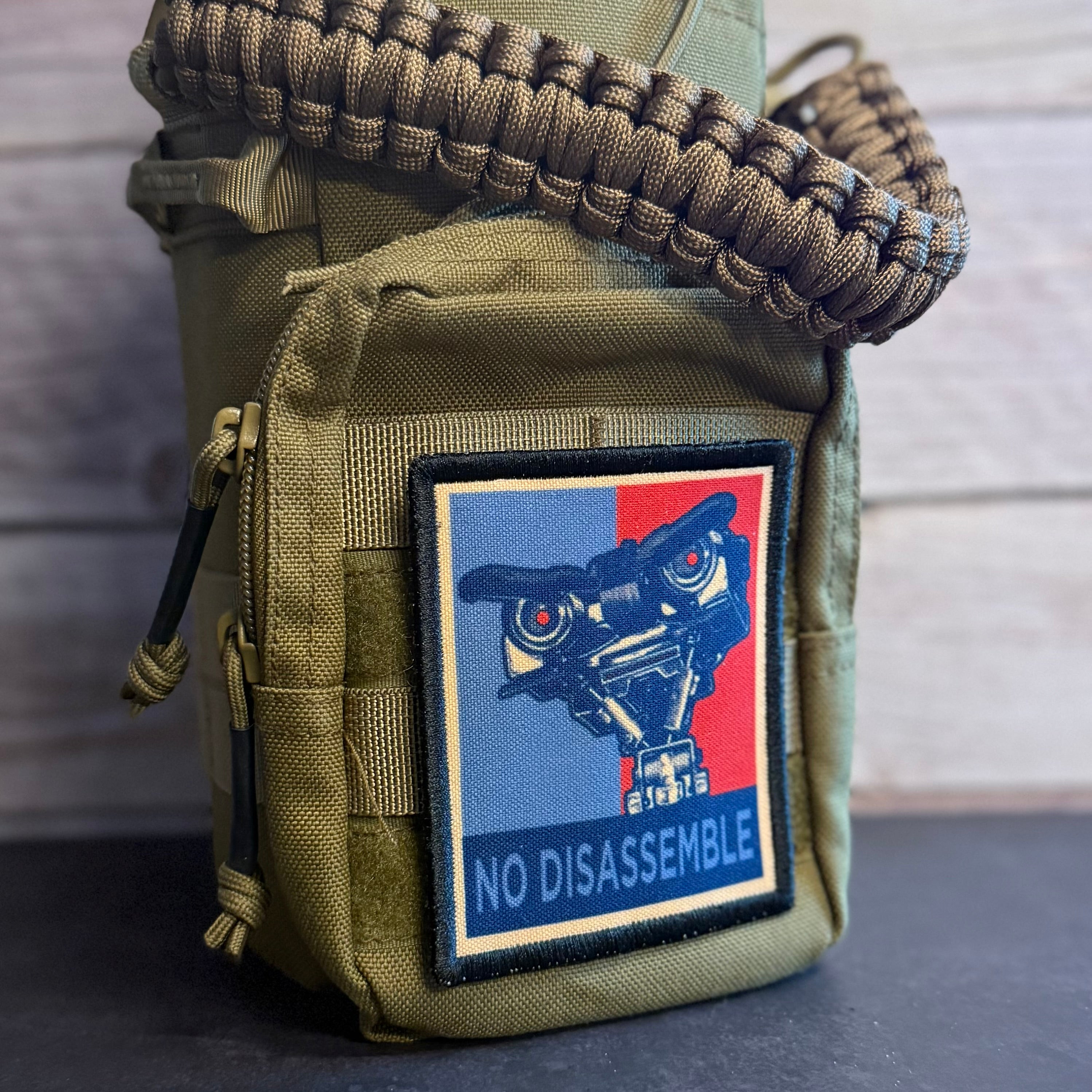No Disassemble Funny Morale Patch | Made in USA | VELCRO® Brand Hook Backing
