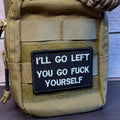 Go F*ck Yourself Funny Morale Patch, 2x3" | Made in USA | VELCRO® Brand Hook Backing