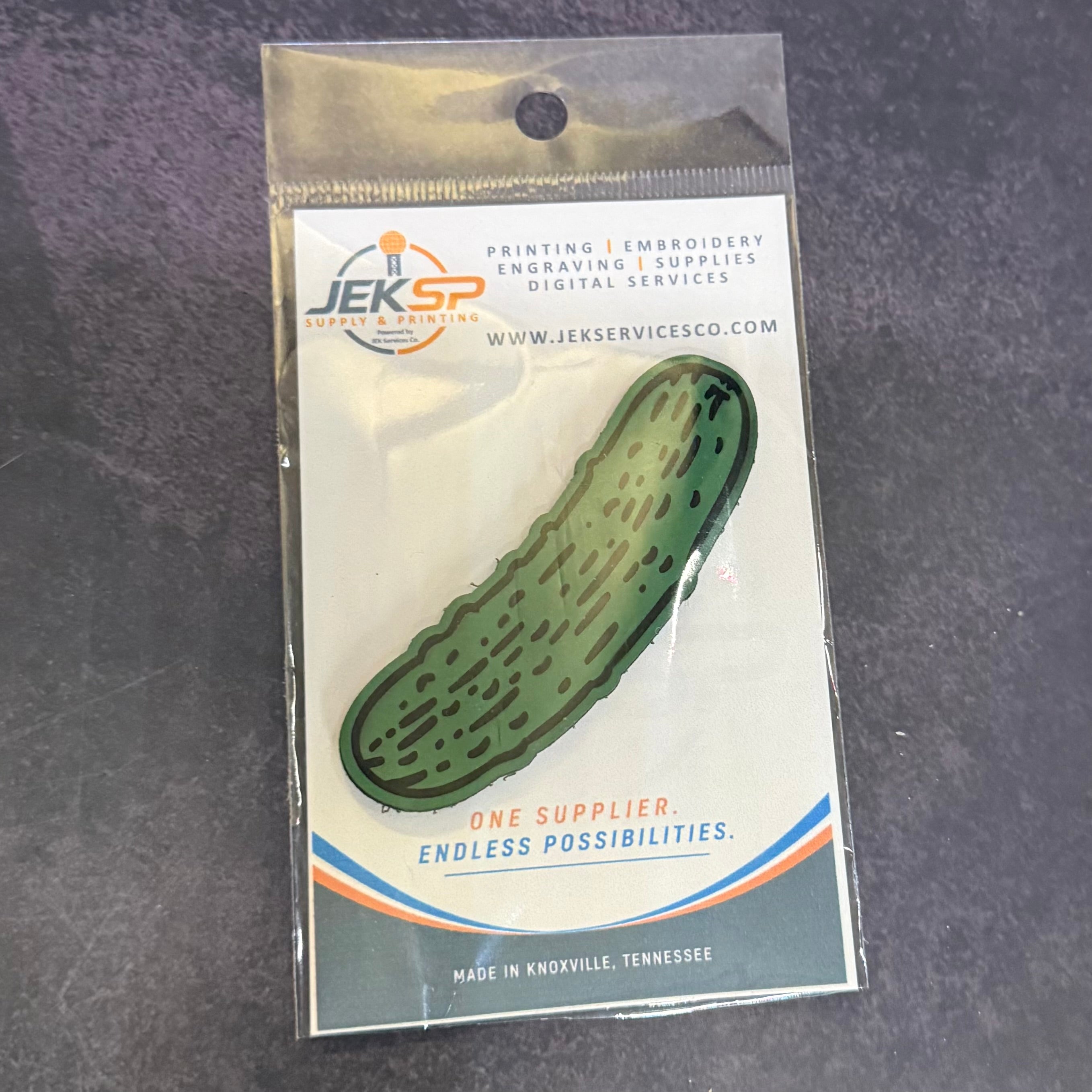 Dill Pickle Funny Morale Patch, 1.8x3" | Made in USA | VELCRO® Brand Hook Backing