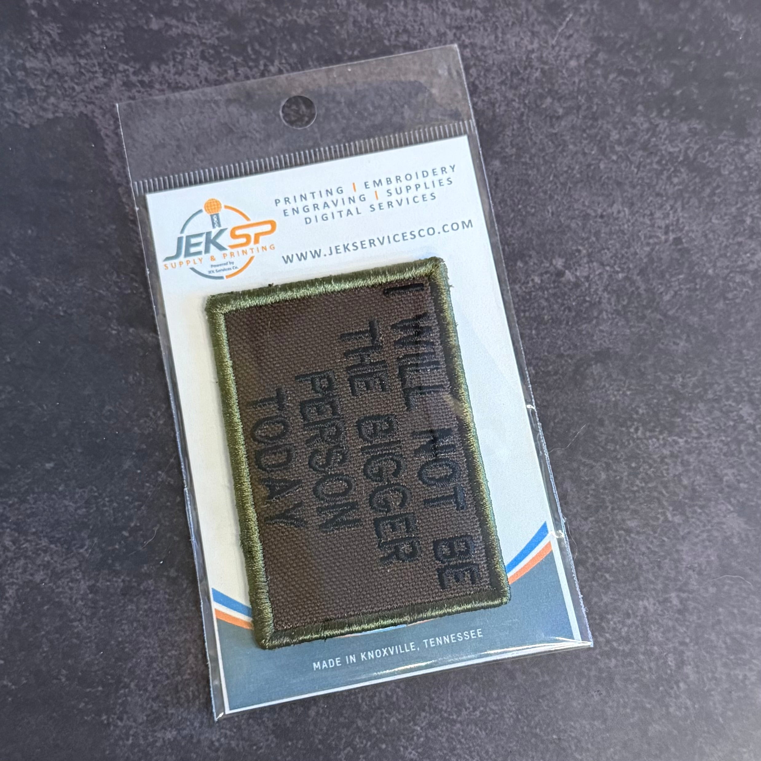 I Will Not Be The Bigger Person Today Funny Morale Patch | Made in USA | VELCRO® Brand Hook Backing