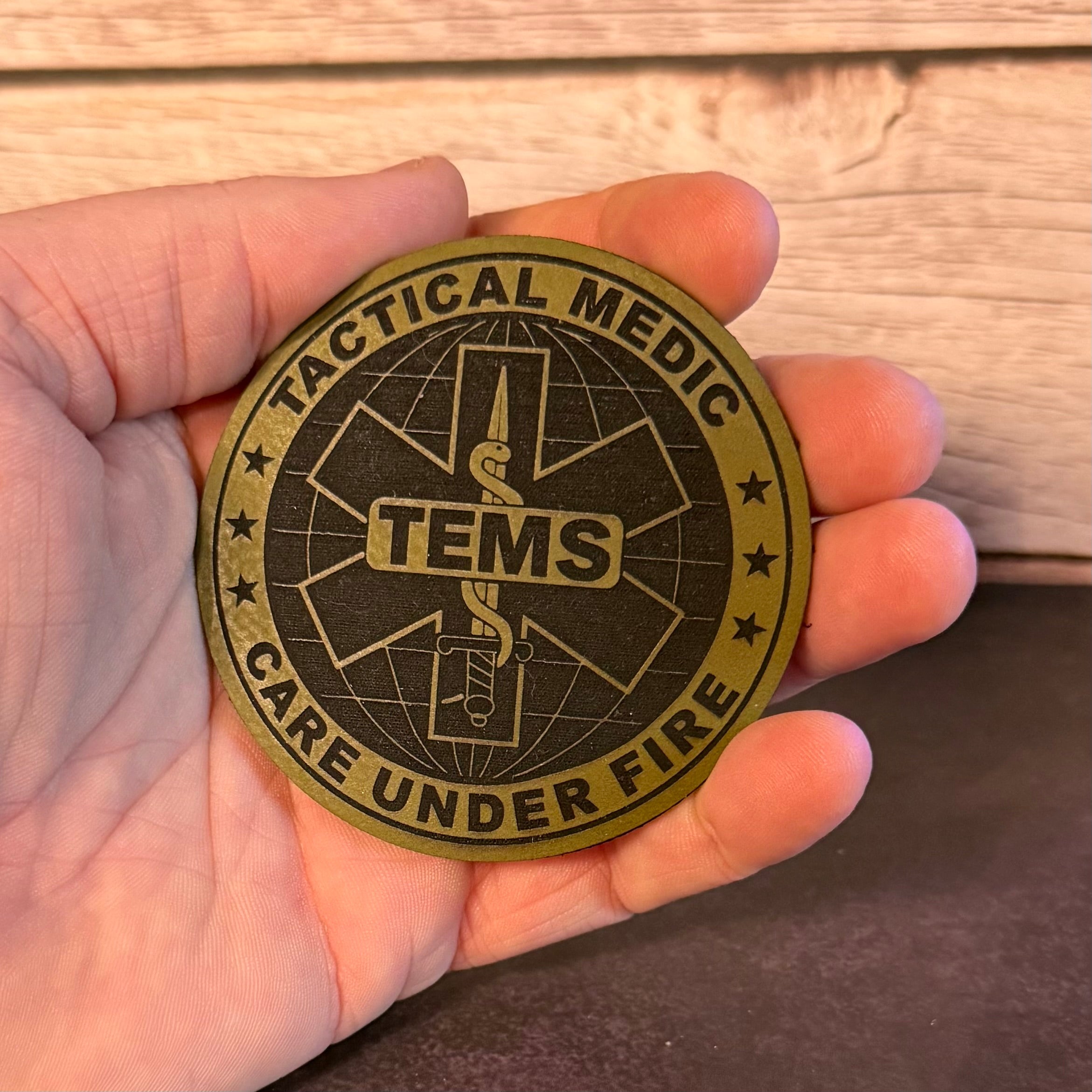 Tactical EMS Medic Team Morale Patch, 3" Round | Made in USA | VELCRO® Brand Hook Backing