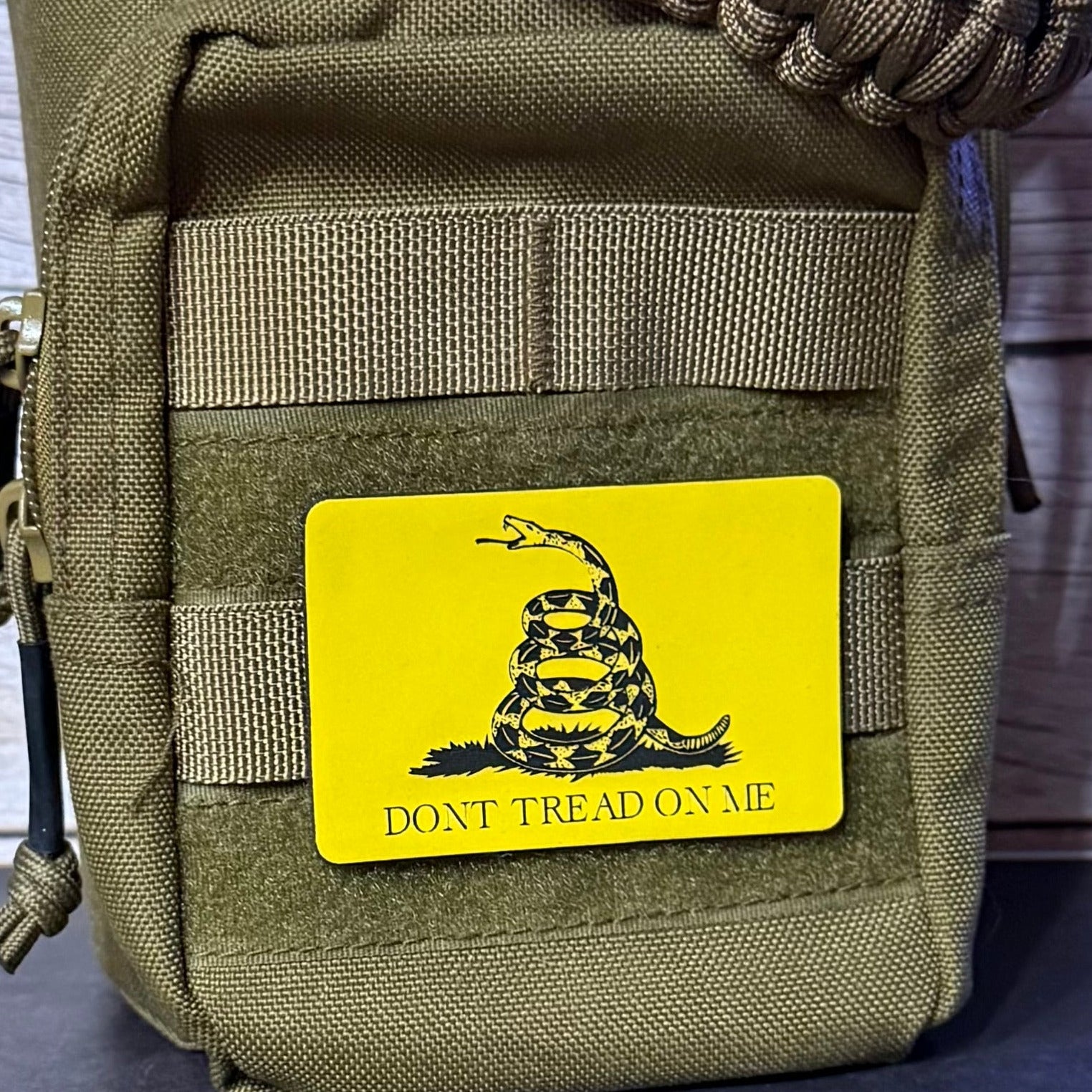Don’t Tread on Me Gadsden Tactical Flag Patch, 2x3" | Made in USA | VELCRO® Brand Hook Backing