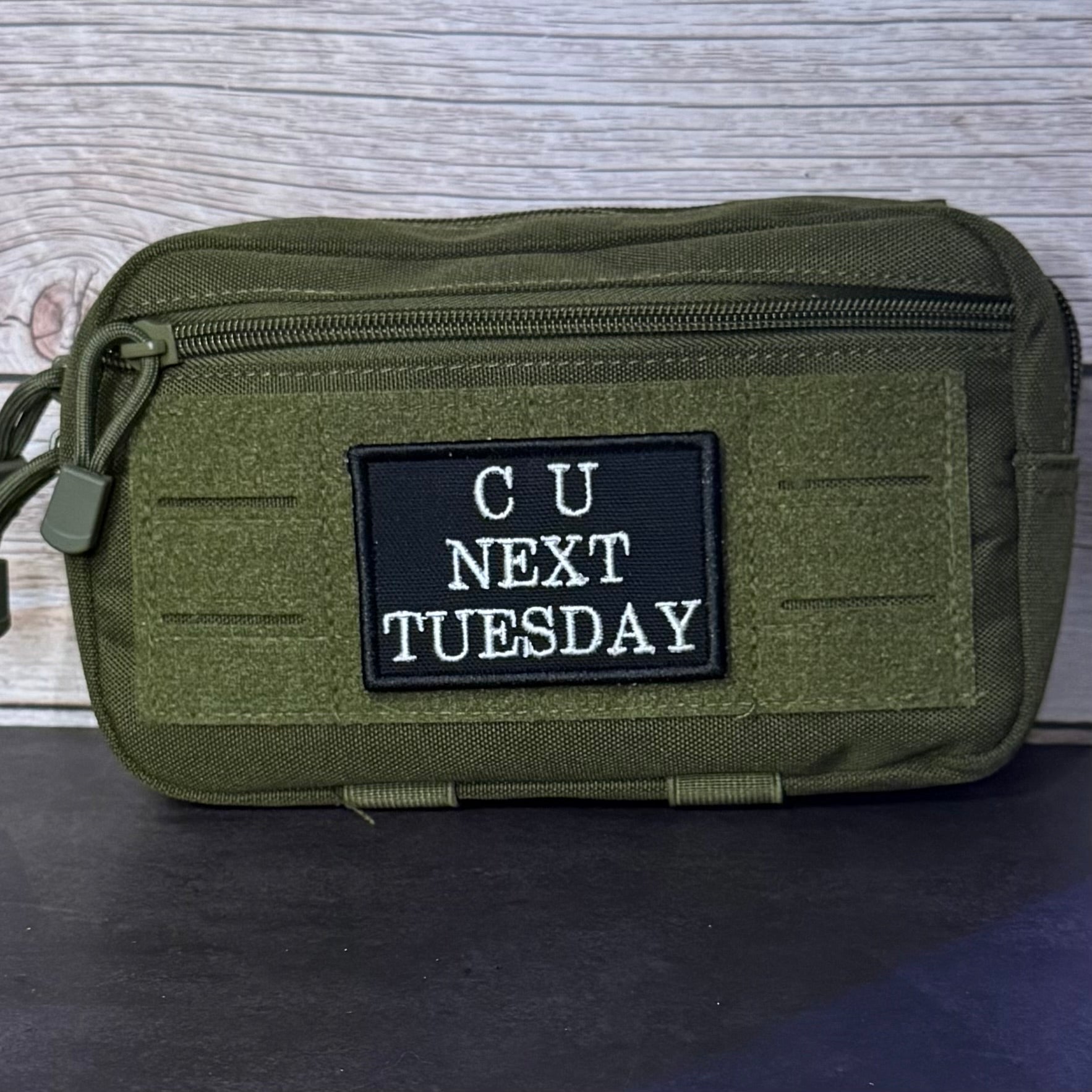 See You Next Tuesday Funny Morale Patch, 2x3" | Made in USA | VELCRO® Brand Hook Backing