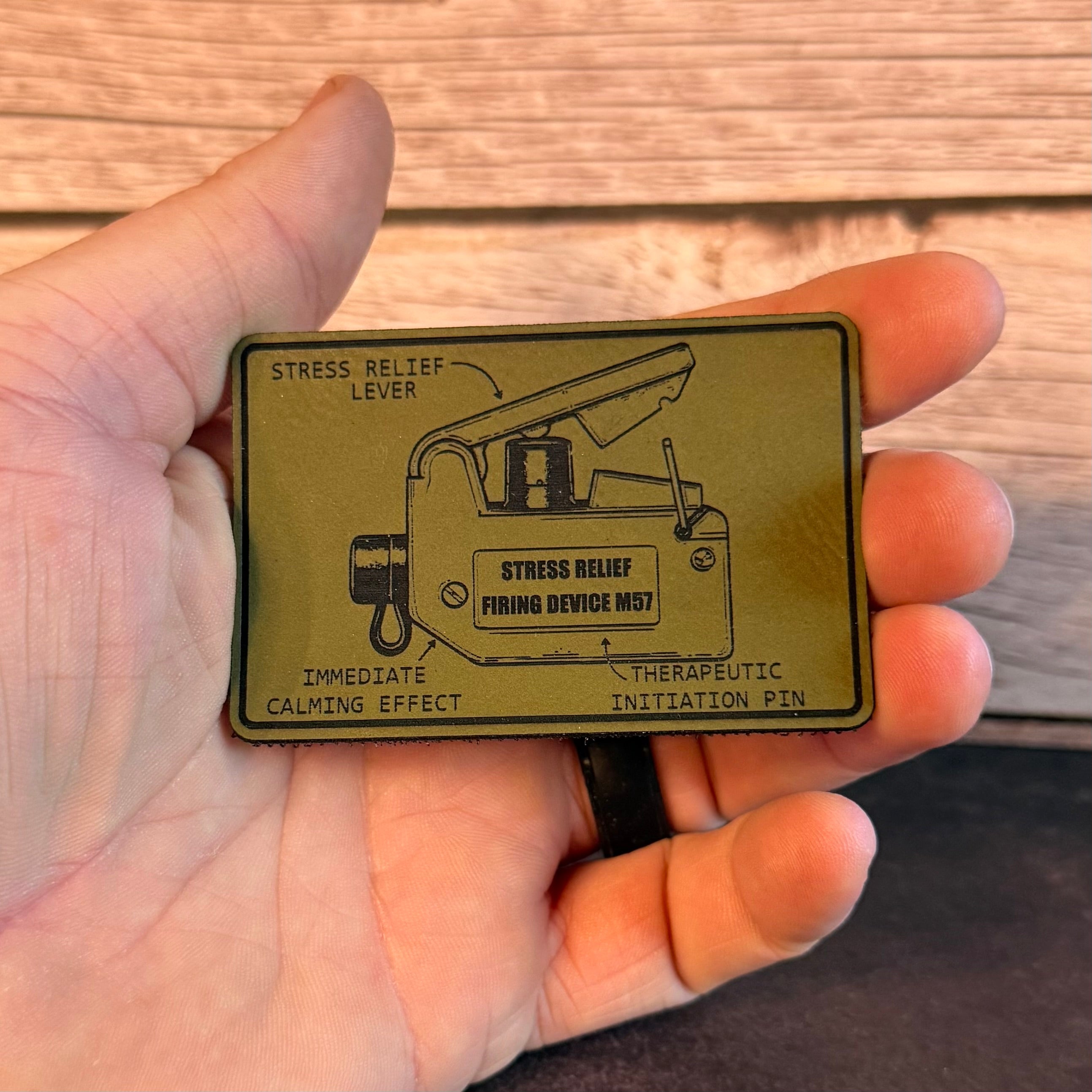 M57 Claymore Mine Clacker Funny Morale Patch, 2x3" | Made in USA | VELCRO® Brand Hook Backing