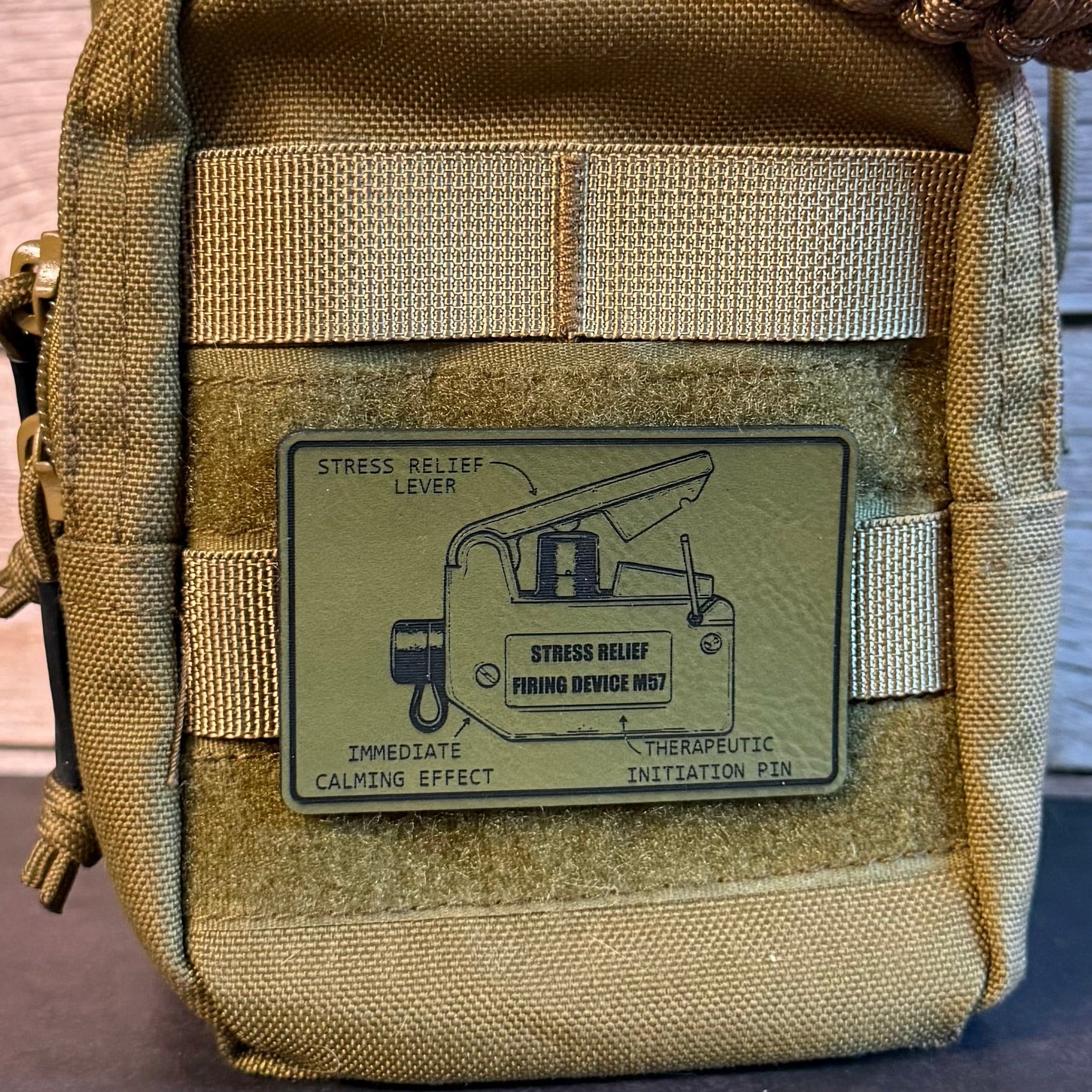 M57 Claymore Mine Clacker Funny Morale Patch, 2x3" | Made in USA | VELCRO® Brand Hook Backing