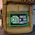 Freak In The Sheets Funny CPA Morale Patch, 2x3" | Made in USA | VELCRO® Brand Hook Backing