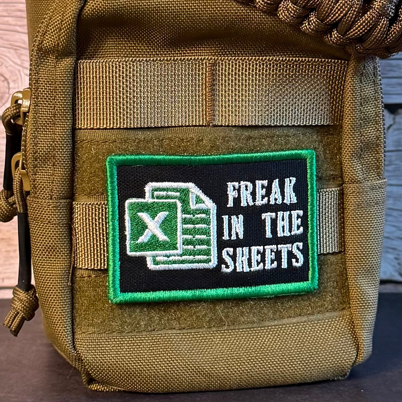 Freak In The Sheets Funny CPA Morale Patch, 2x3" | Made in USA | VELCRO® Brand Hook Backing