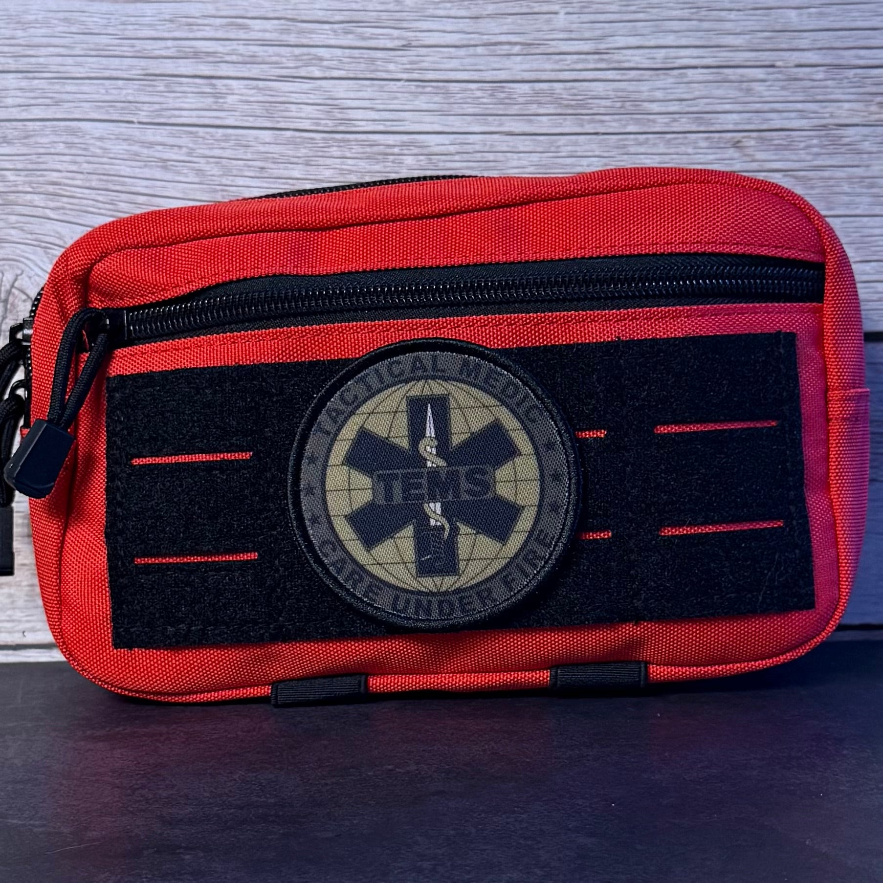 Tactical Medic TEMS Morale Patch, Care Under Fire, 3" Round | Made in USA | VELCRO® Brand Hook Backing