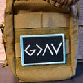 God Is Greater Than the Highs and Lows Morale Patch, 2x3" | Made in USA | VELCRO® Brand Hook Backing