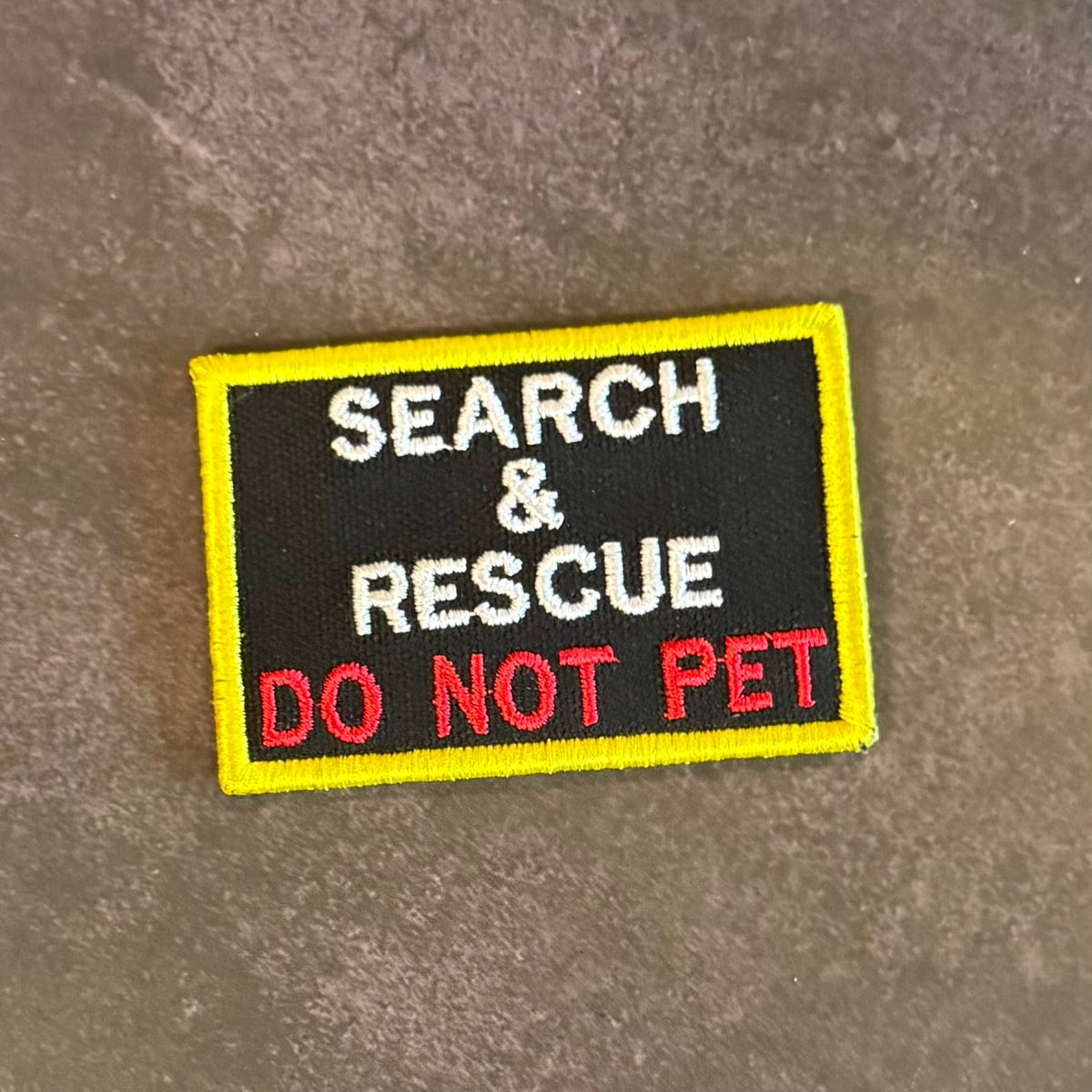 Search & Rescue Dog K9 Service Morale Patch | Made in USA | VELCRO® Brand Hook Backing