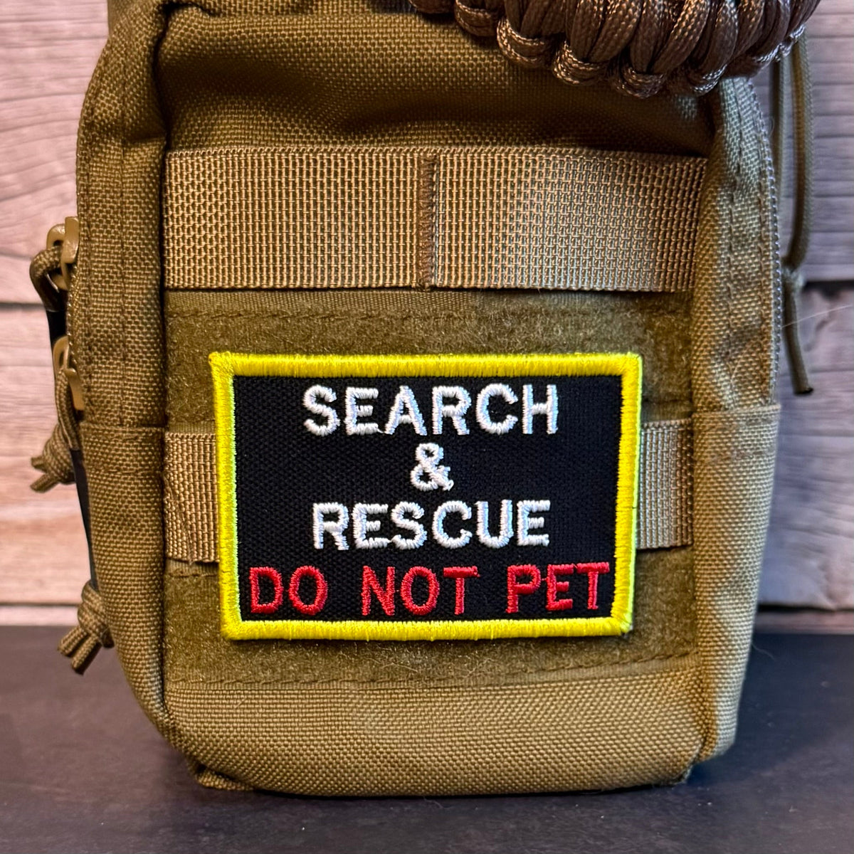 Search & Rescue Dog K9 Service Morale Patch | Made in USA | VELCRO® Brand Hook Backing