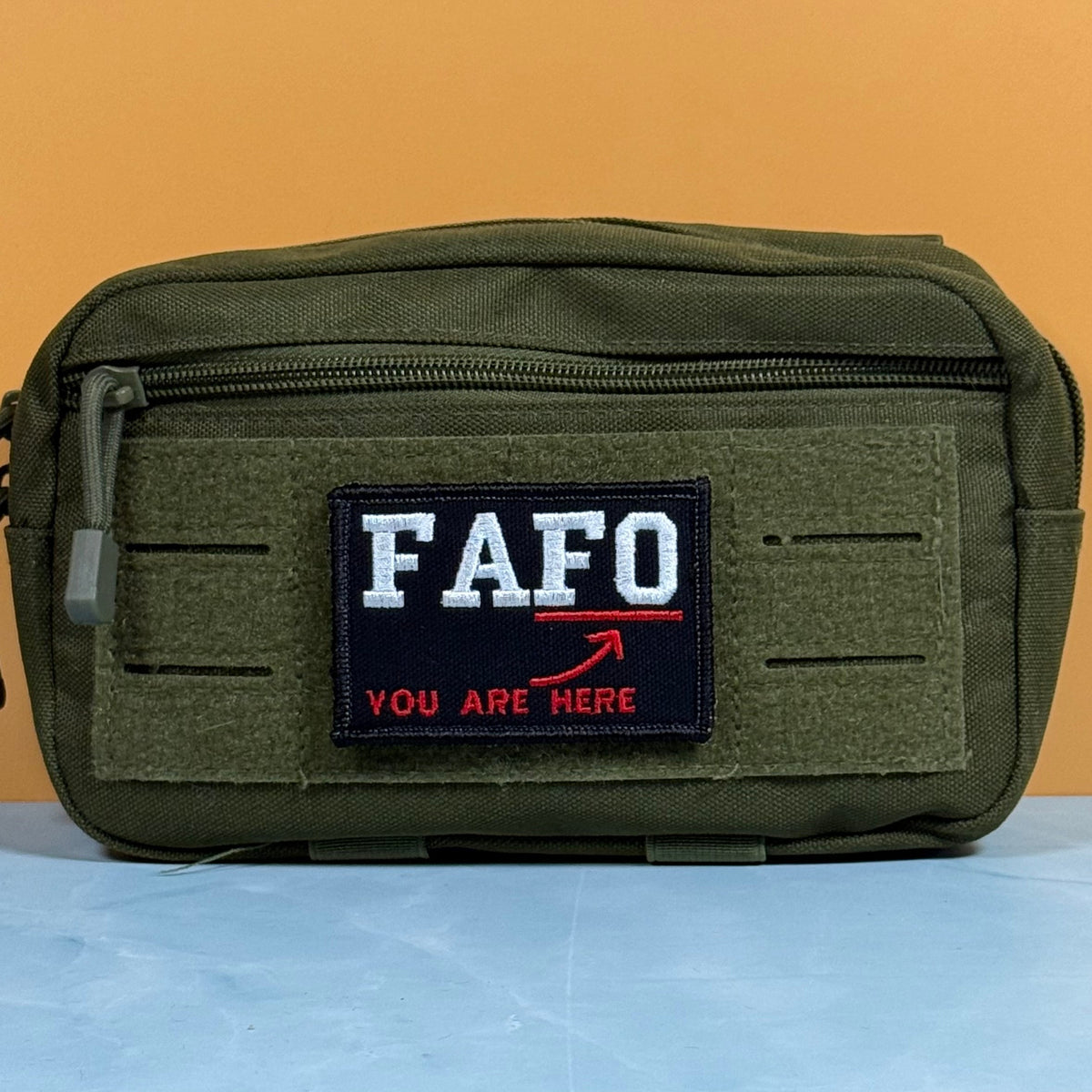 FAFO Funny Morale Patch, 2x3" | Made in USA | VELCRO® Brand Hook Backing