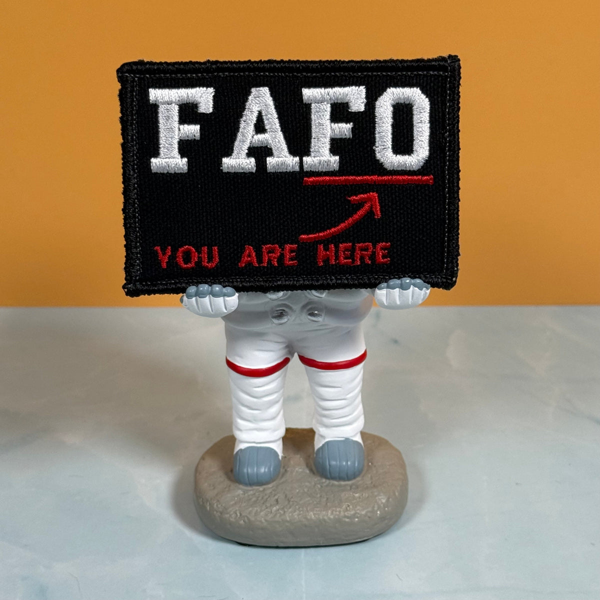 FAFO Funny Morale Patch, 2x3" | Made in USA | VELCRO® Brand Hook Backing