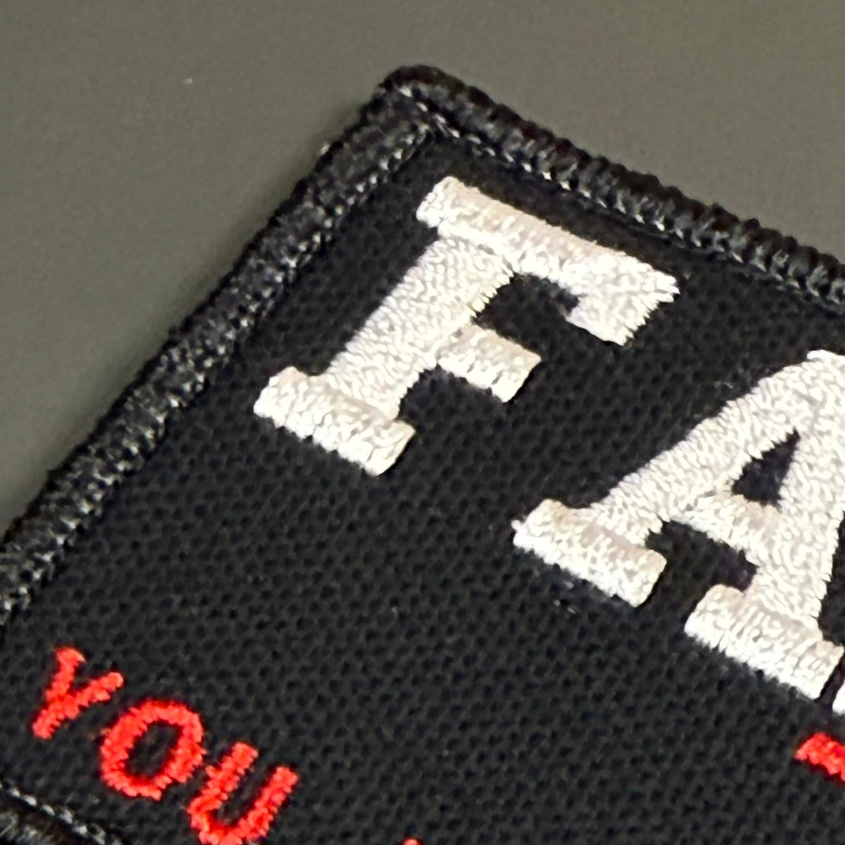 FAFO Funny Morale Patch, 2x3" | Made in USA | VELCRO® Brand Hook Backing