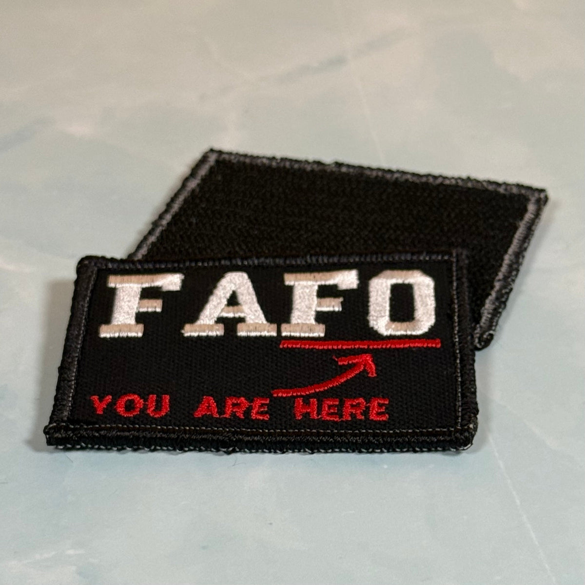 FAFO Funny Morale Patch, 2x3" | Made in USA | VELCRO® Brand Hook Backing