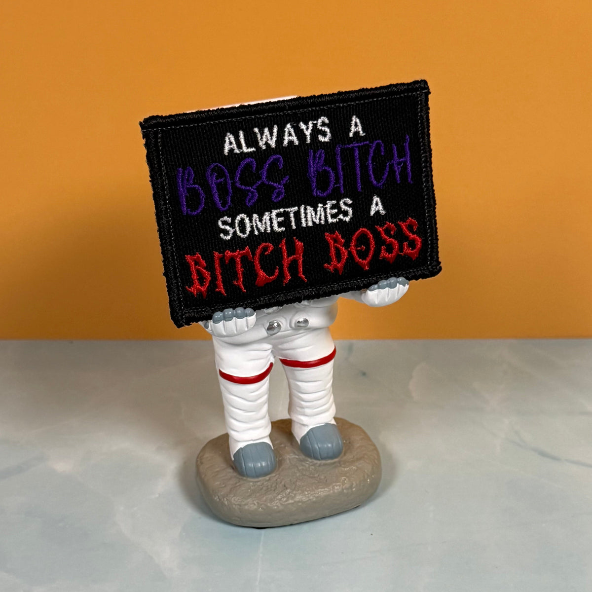 Boss B*tch, B*tch Boss Funny Morale Patch | Made in USA | VELCRO® Brand Hook Backing