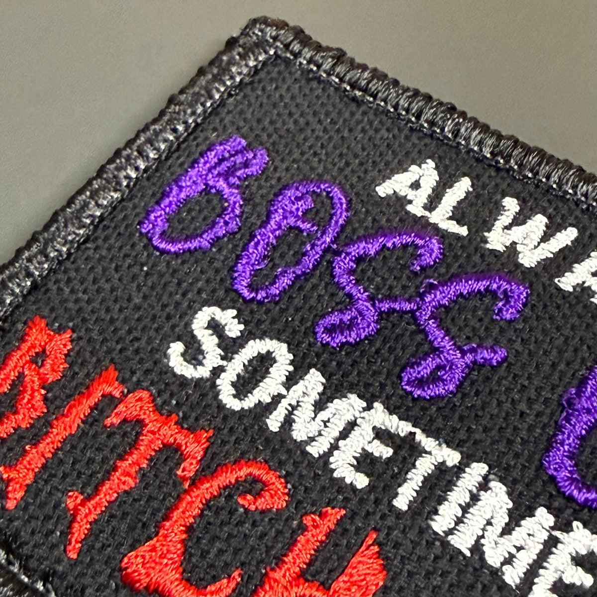 Boss B*tch, B*tch Boss Funny Morale Patch | Made in USA | VELCRO® Brand Hook Backing
