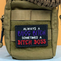 Boss B*tch, B*tch Boss Funny Morale Patch | Made in USA | VELCRO® Brand Hook Backing