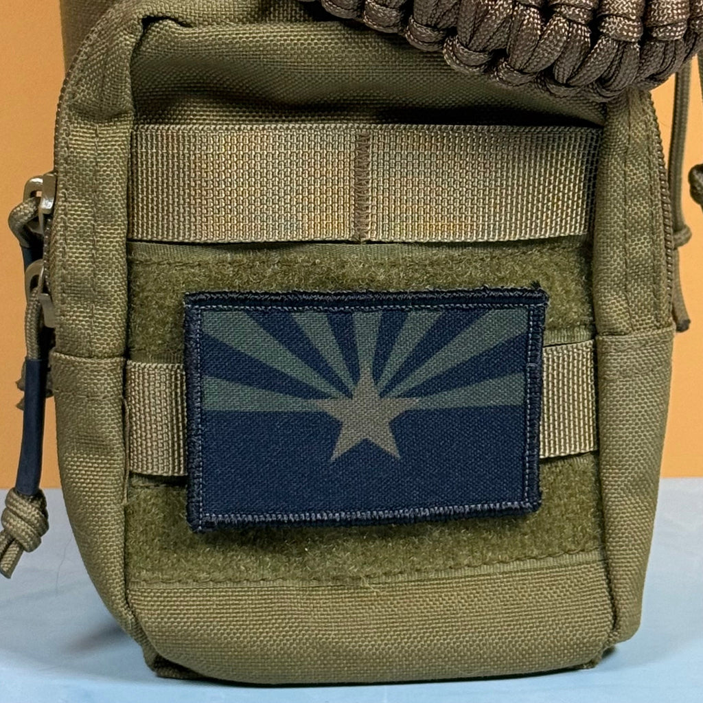 Arizona State Flag Patch | Made in USA | VELCRO® Brand Hook Backing