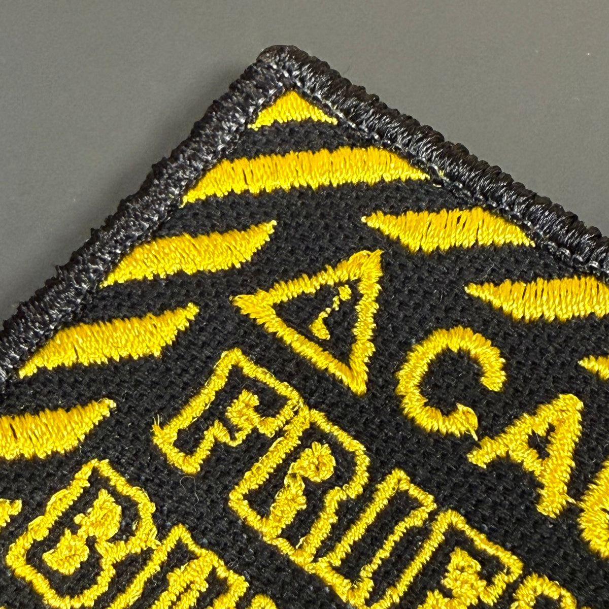 Caution Friendly But Dumb Funny Morale Patch | Made in USA | VELCRO® Brand Hook Backing