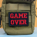 Game Over Funny Morale Patch | Made in USA | VELCRO® Brand Hook Backing