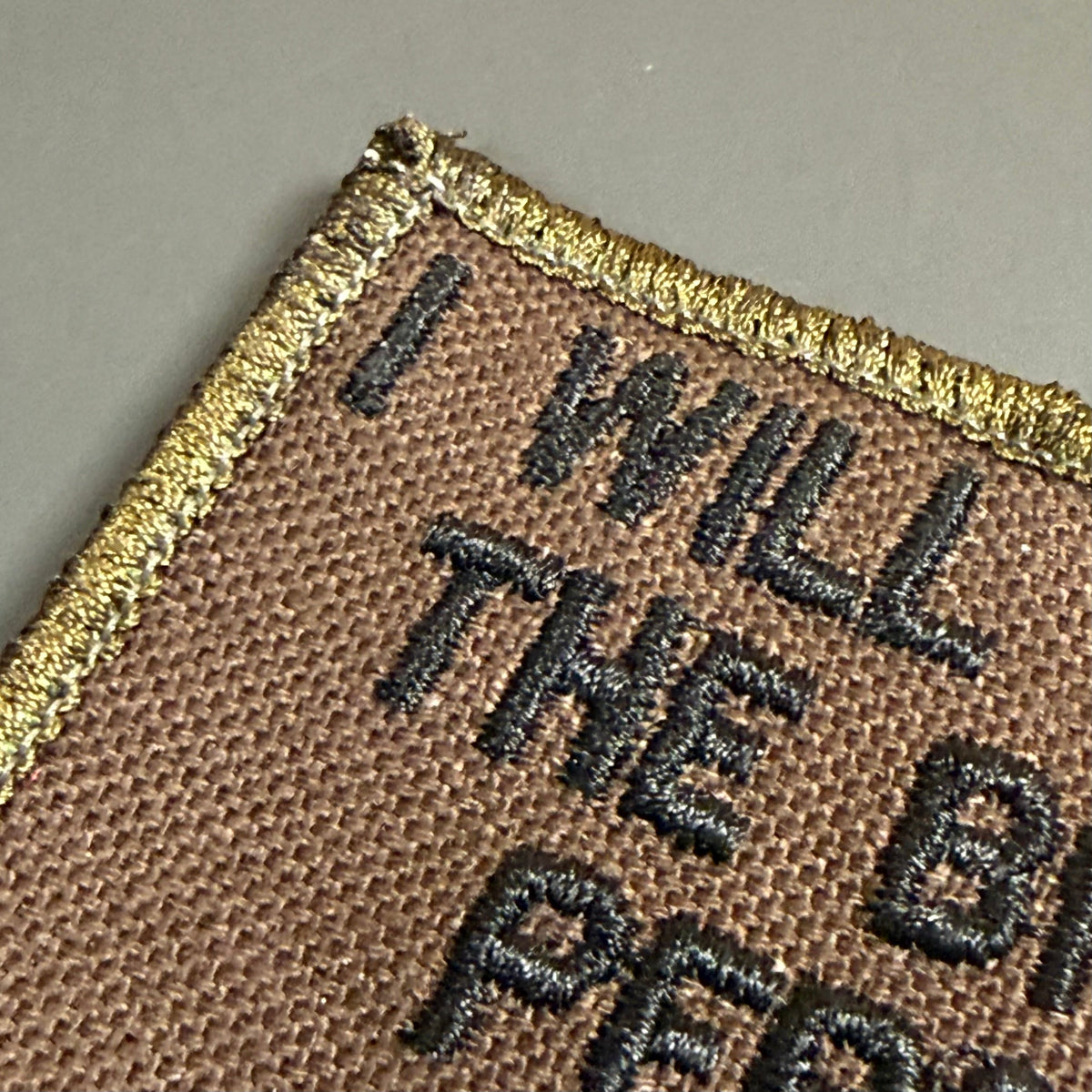 I Will Not Be The Bigger Person Today Funny Morale Patch | Made in USA | VELCRO® Brand Hook Backing