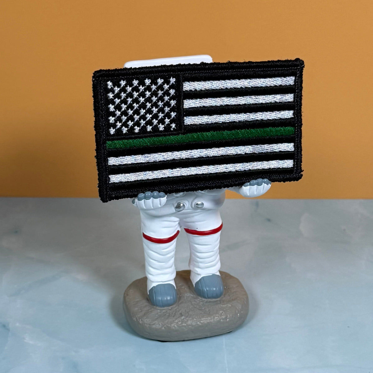 Thin Green Line American Flag Patch | Made in USA | VELCRO® Brand Hook Backing