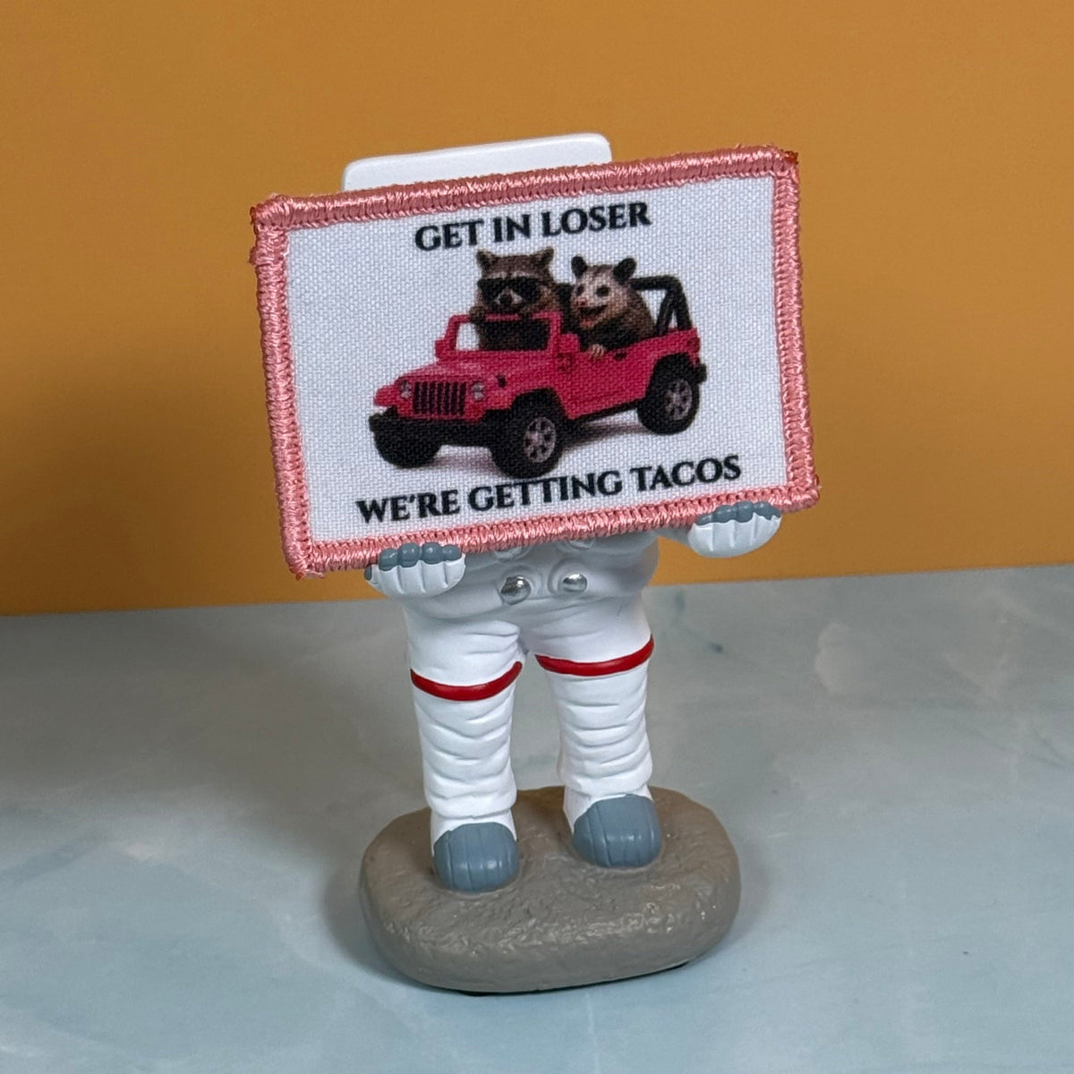Get In Loser, We're Getting Tacos Funny Morale Patch | Made in USA | VELCRO® Brand Hook Backing