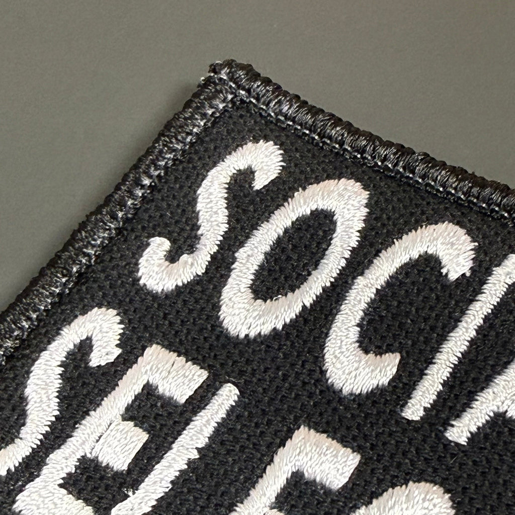 Socially Selective Funny Morale Patch, 2x3" | Made in USA | VELCRO® Brand Hook Backing