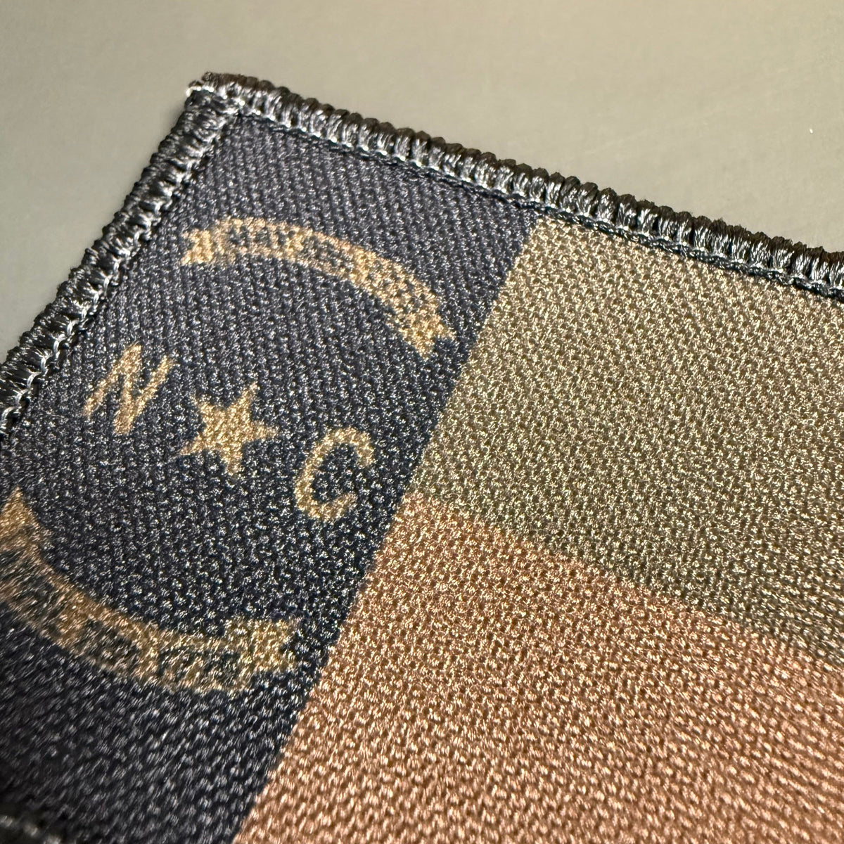 North Carolina State Flag Patch | Made in USA | VELCRO® Brand Hook Backing