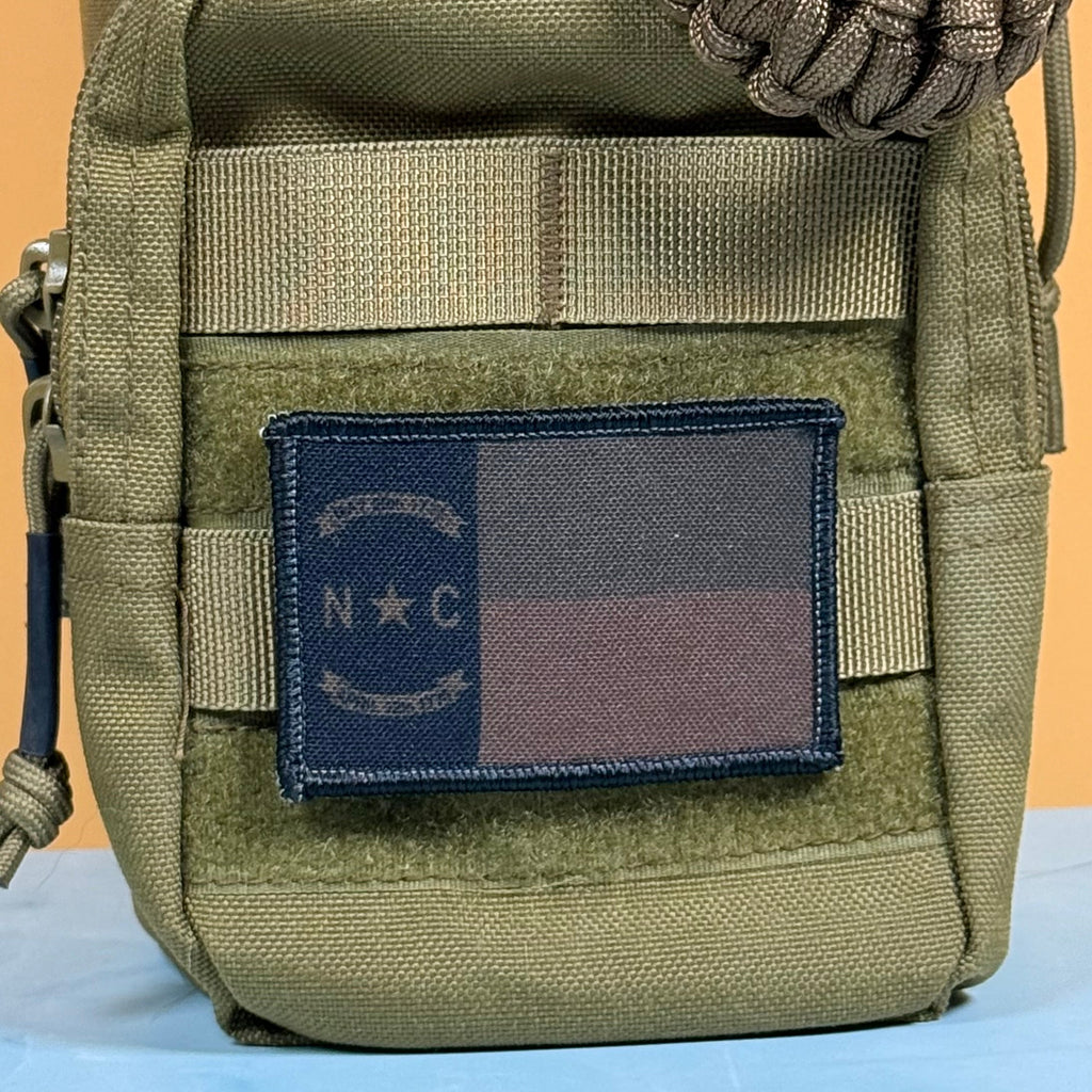 North Carolina State Flag Patch | Made in USA | VELCRO® Brand Hook Backing