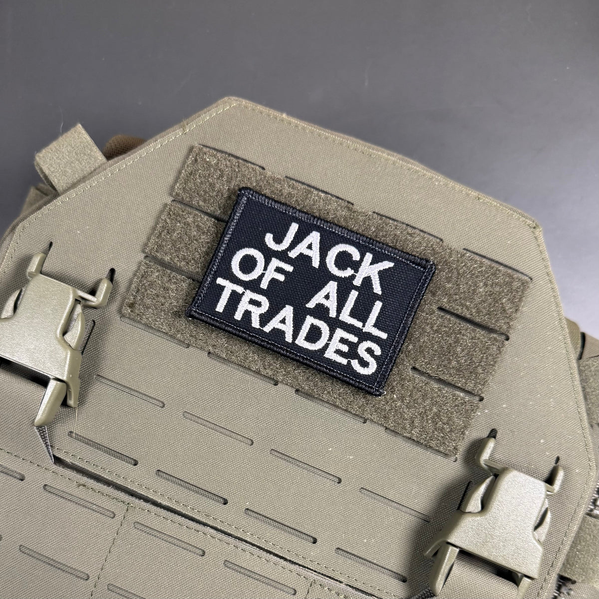 Jack Of All Trades Funny Morale Patch | Made in USA | VELCRO® Brand Hook Backing