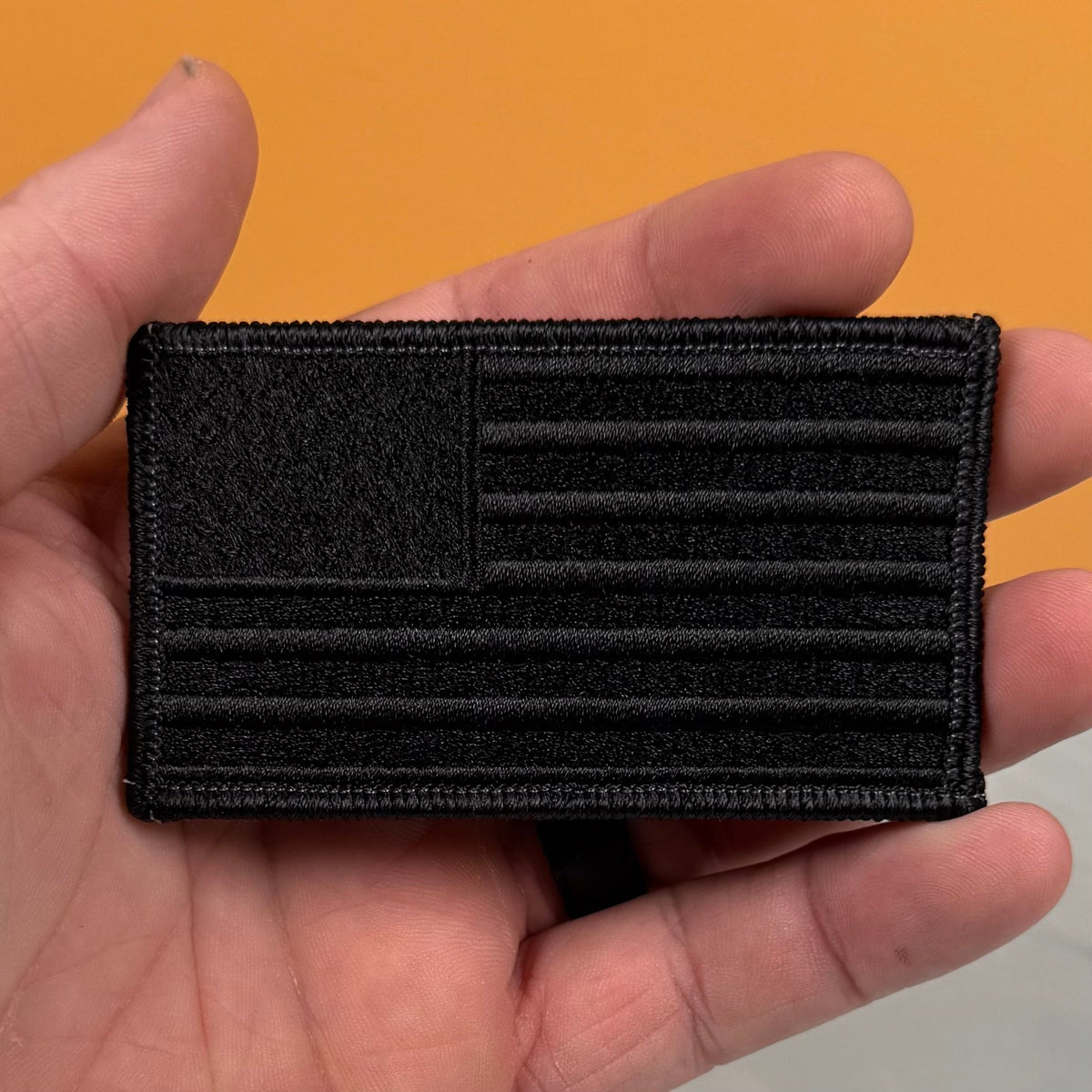 Blackout No Quarters Given American Flag Patch | Made in USA | VELCRO® Brand Hook Backing