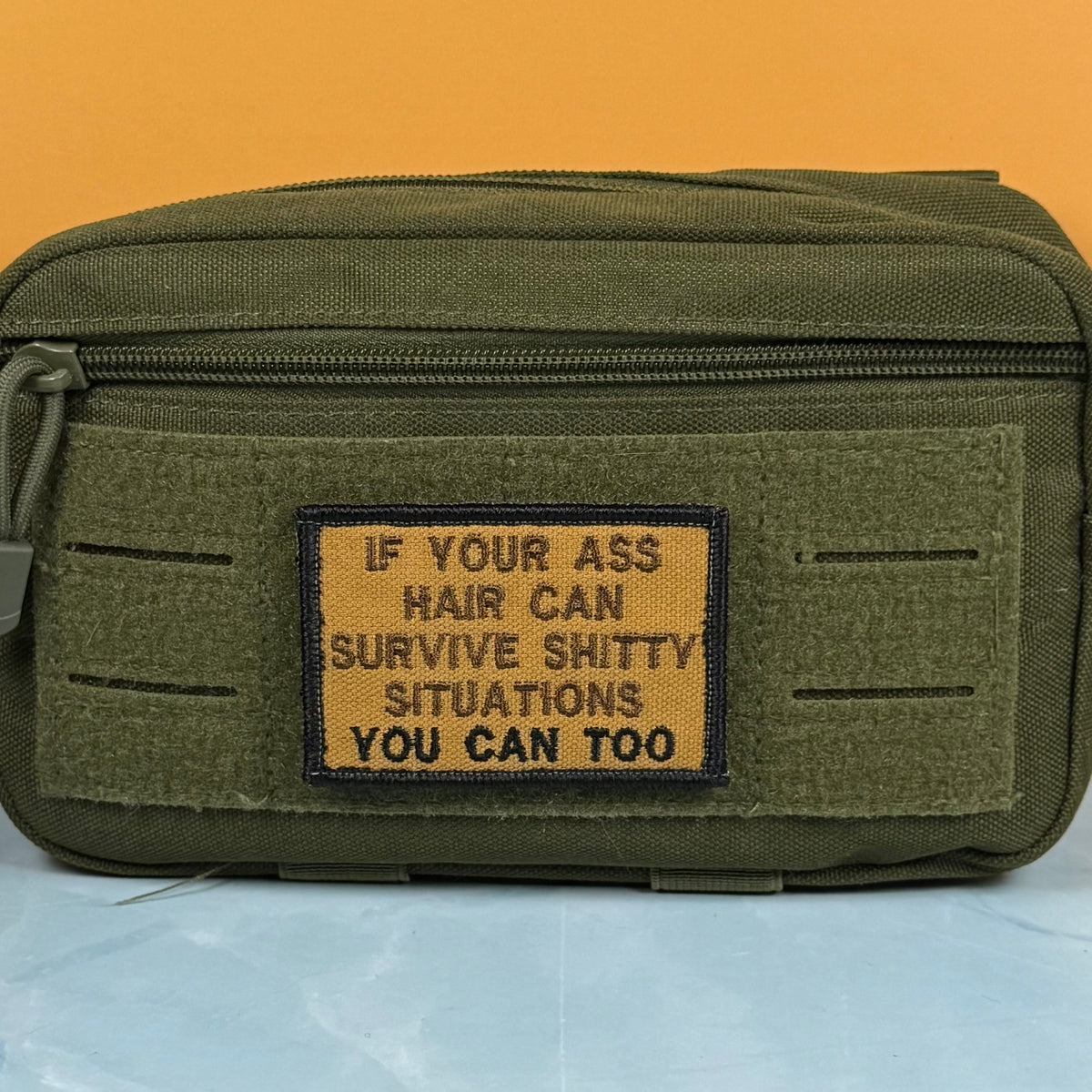 If Your Ass Hair Can Survive Funny Morale Patch | Made in USA | VELCRO® Brand Hook Backing