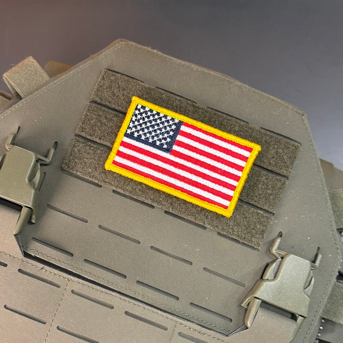 Full Color American Flag Patch | Made in USA | VELCRO® Brand Hook Backing