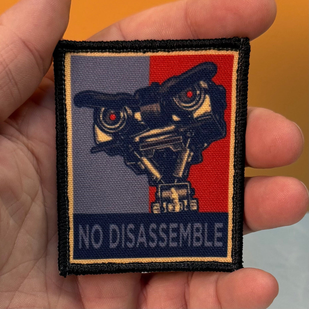 No Disassemble Funny Morale Patch | Made in USA | VELCRO® Brand Hook Backing