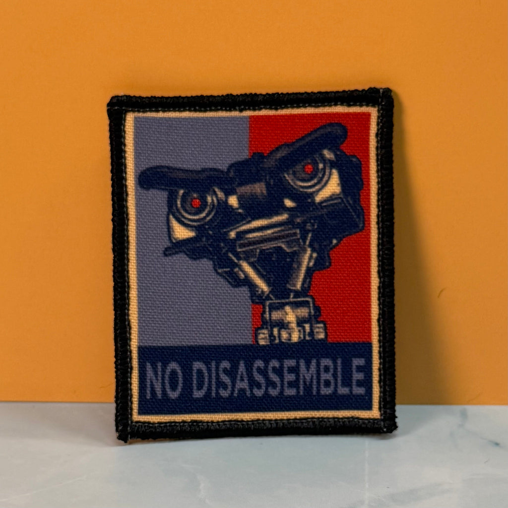No Disassemble Funny Morale Patch | Made in USA | VELCRO® Brand Hook Backing