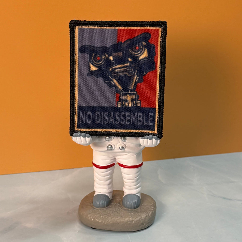 No Disassemble Funny Morale Patch | Made in USA | VELCRO® Brand Hook Backing
