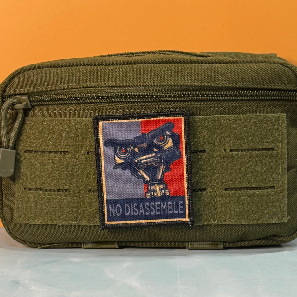 No Disassemble Funny Morale Patch | Made in USA | VELCRO® Brand Hook Backing